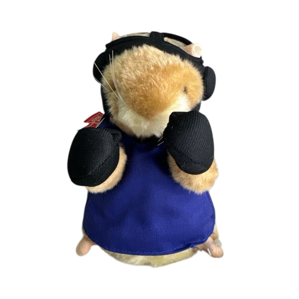 Vintage 2002 Gemmy Dancing Hamster “Training Rocky”‎ Boxer Animated Toy W/Tag